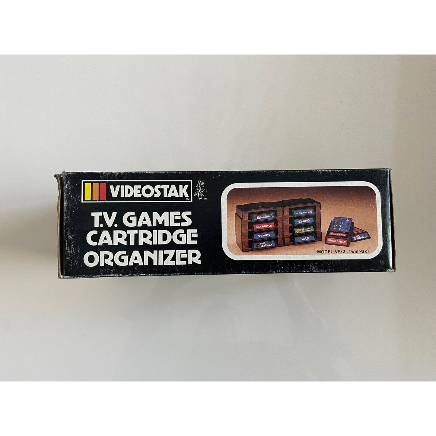 VINTAGE *NEW* Videostak TV Games Cartridge Organizer Atari/Intellivision