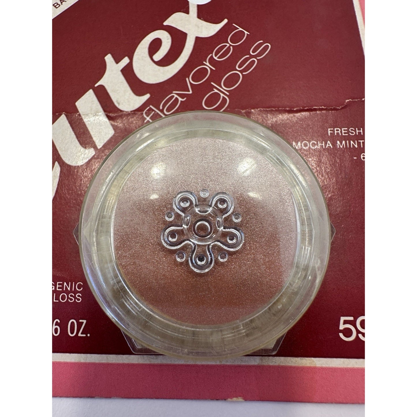 VINTAGE *NEW* 1970's Cutex Fresh Mocha Mint Frosty Flavored Lip Gloss on Card