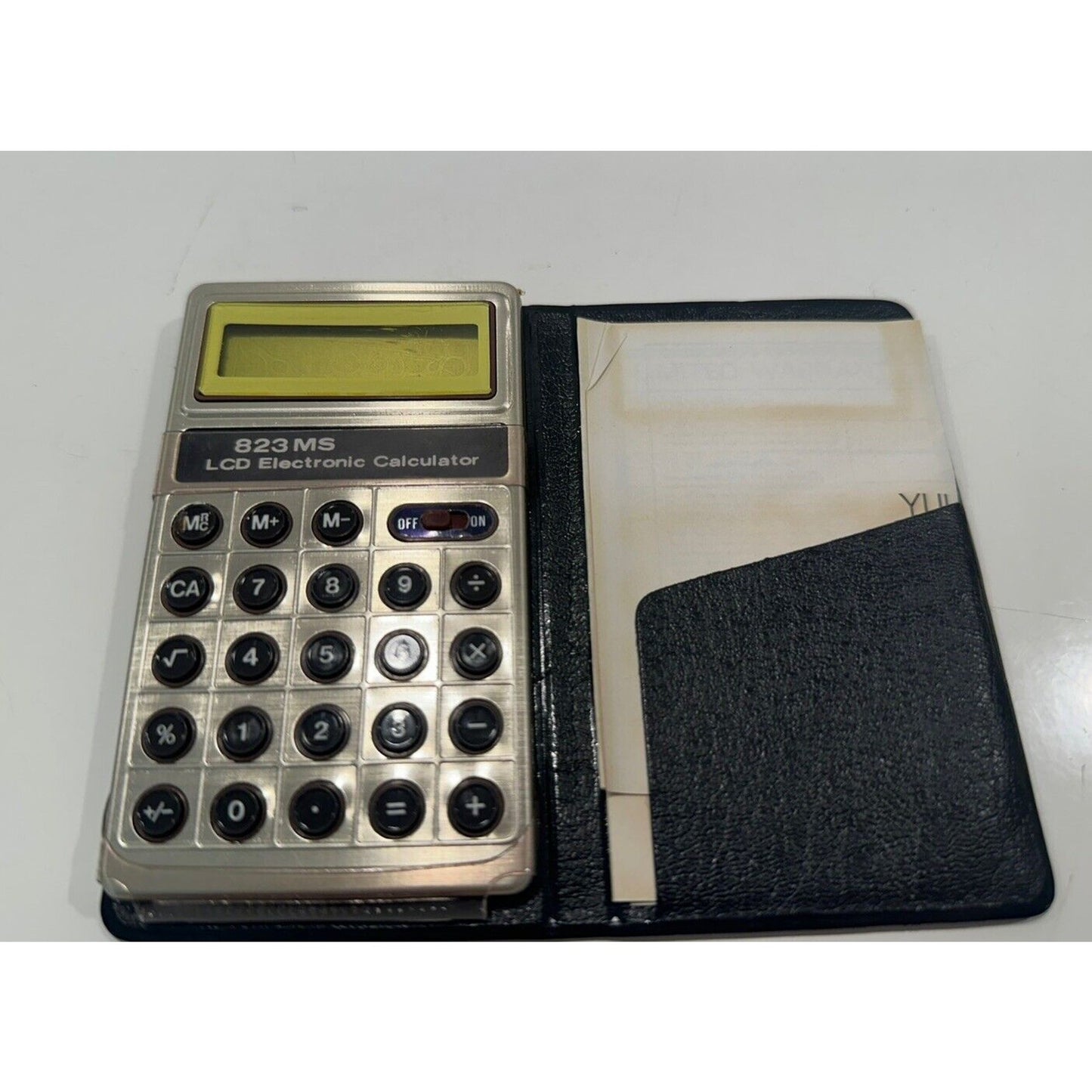 VINTAGE *NEW* Detron 823MS lcd Liquid Crystal Display Calculator w/ Case