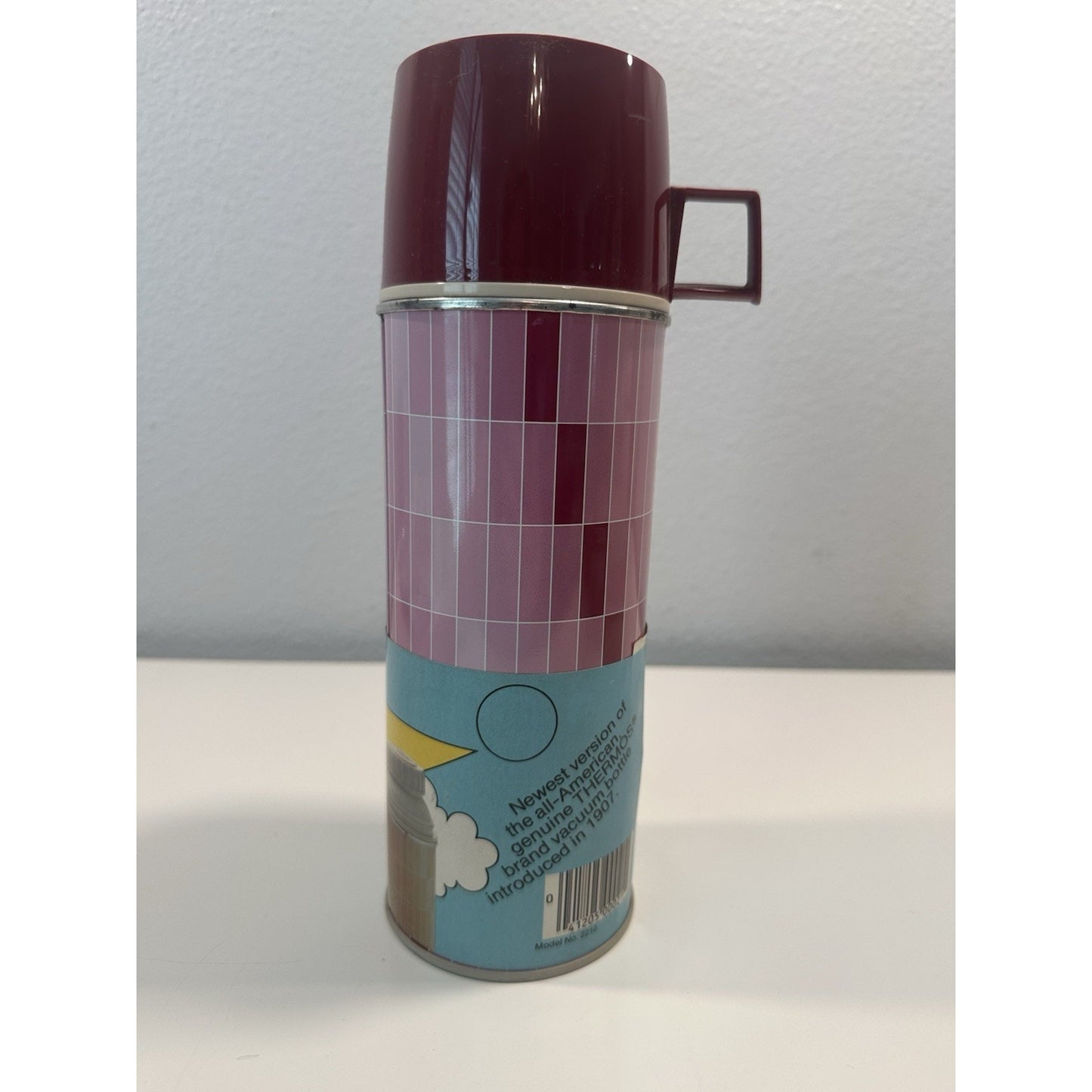 VINTAGE *NEW* 1970's Red Bench Warmer Thermos #2210 Vacuum Bottle 14.4oz