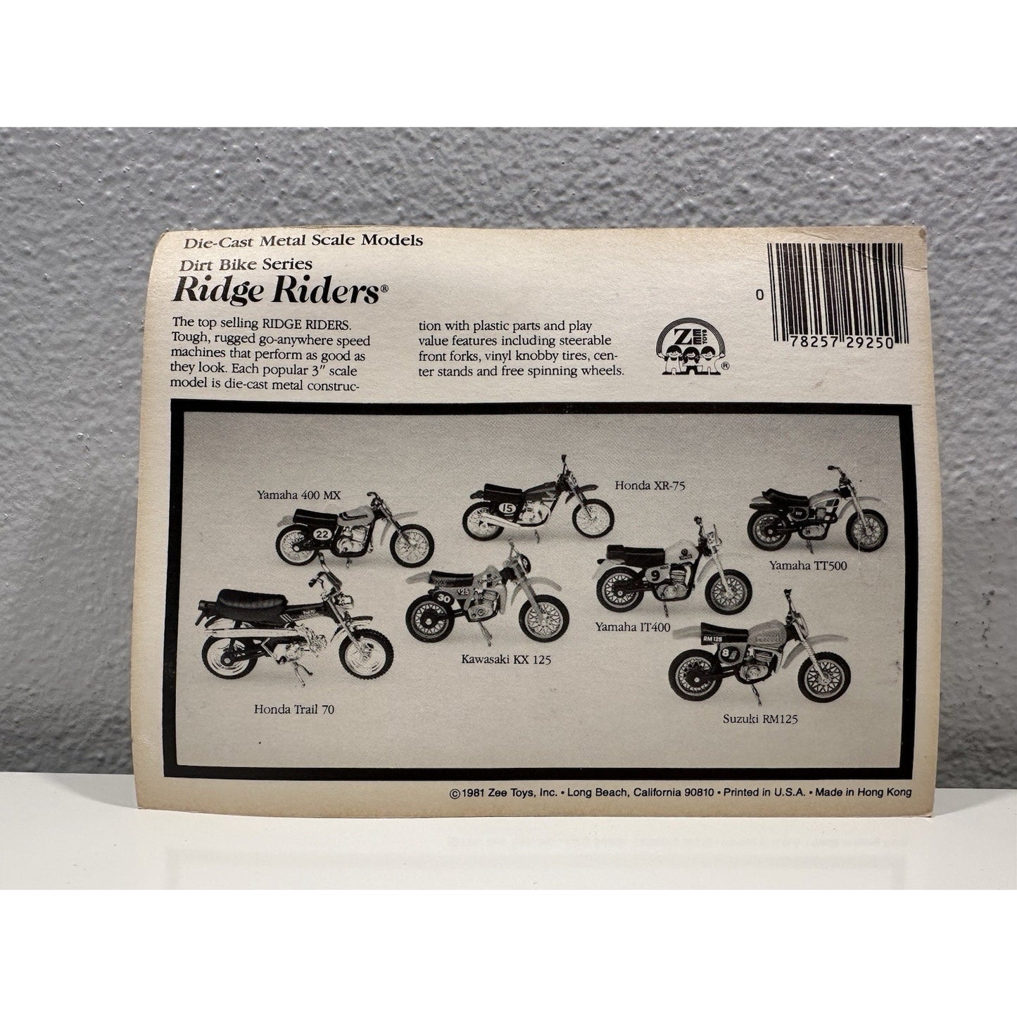 VINTAGE *NEW* Ridge Riders Dirt Bike Die Cast Metal Yamaha TT500