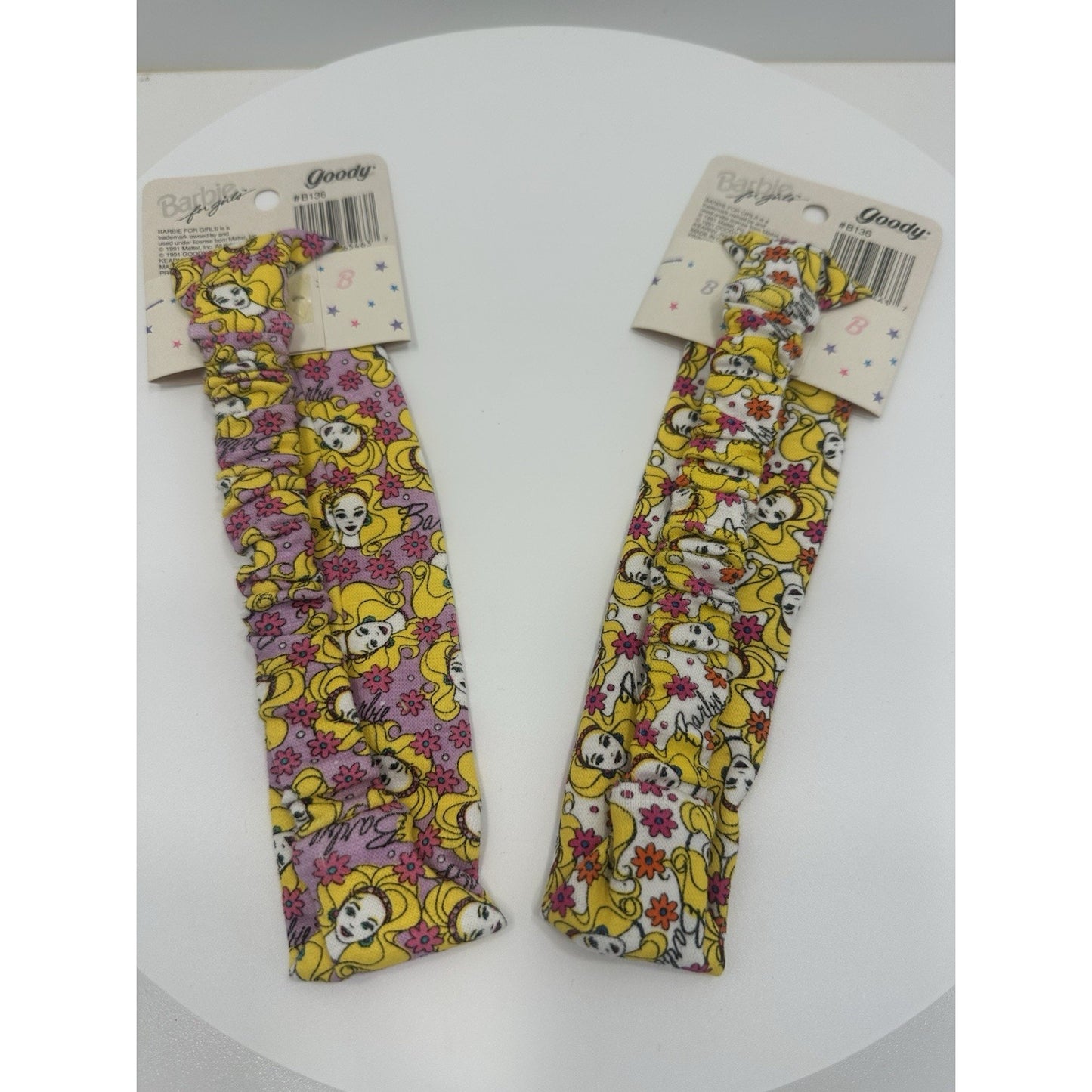 VINTAGE *NEW* 1991 Barbie Headband Head Wrap Hair Accessory Set