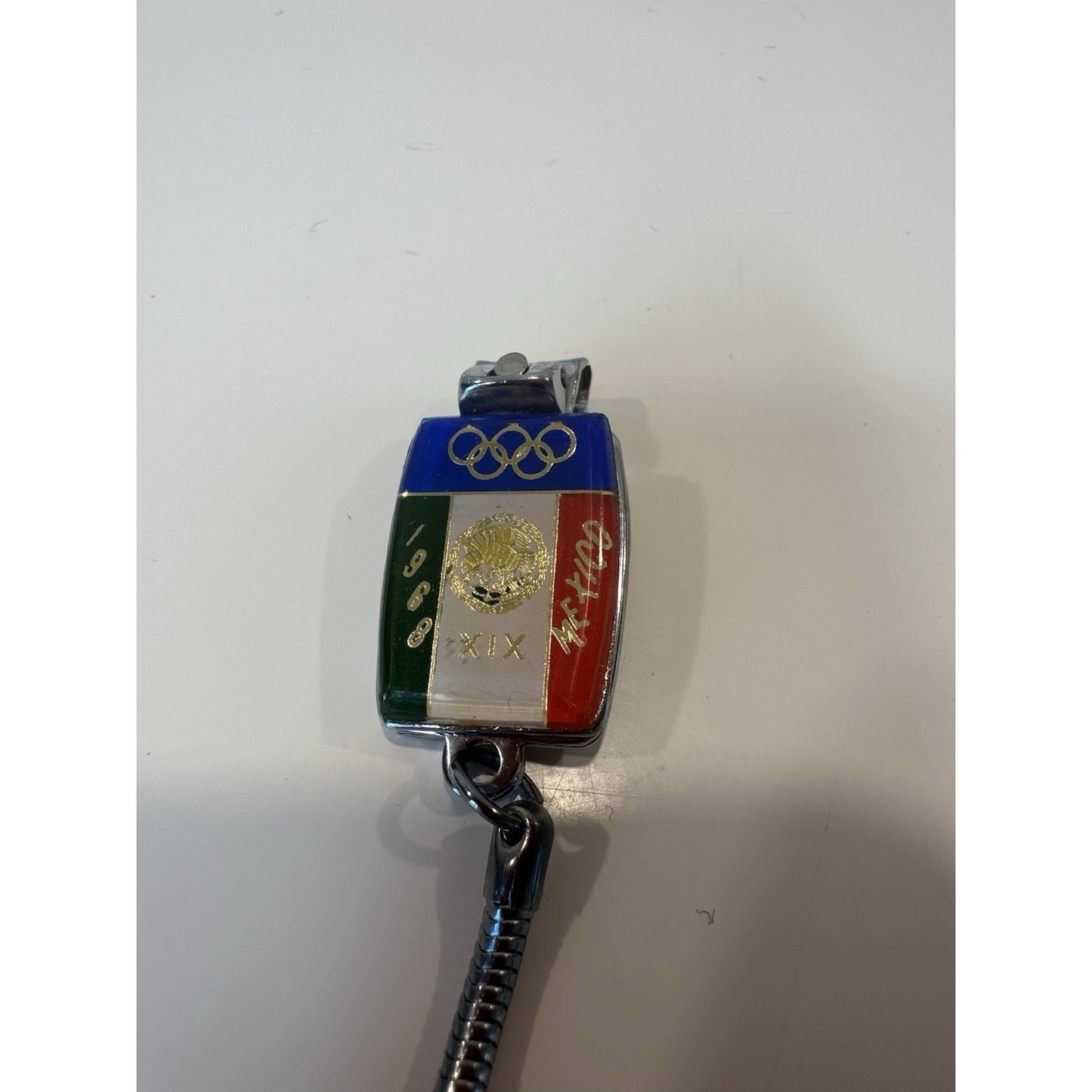 VINTAGE *NEW* 1968 Olympiada Mexico Olympics Nail Manicure Clippers Key Chain