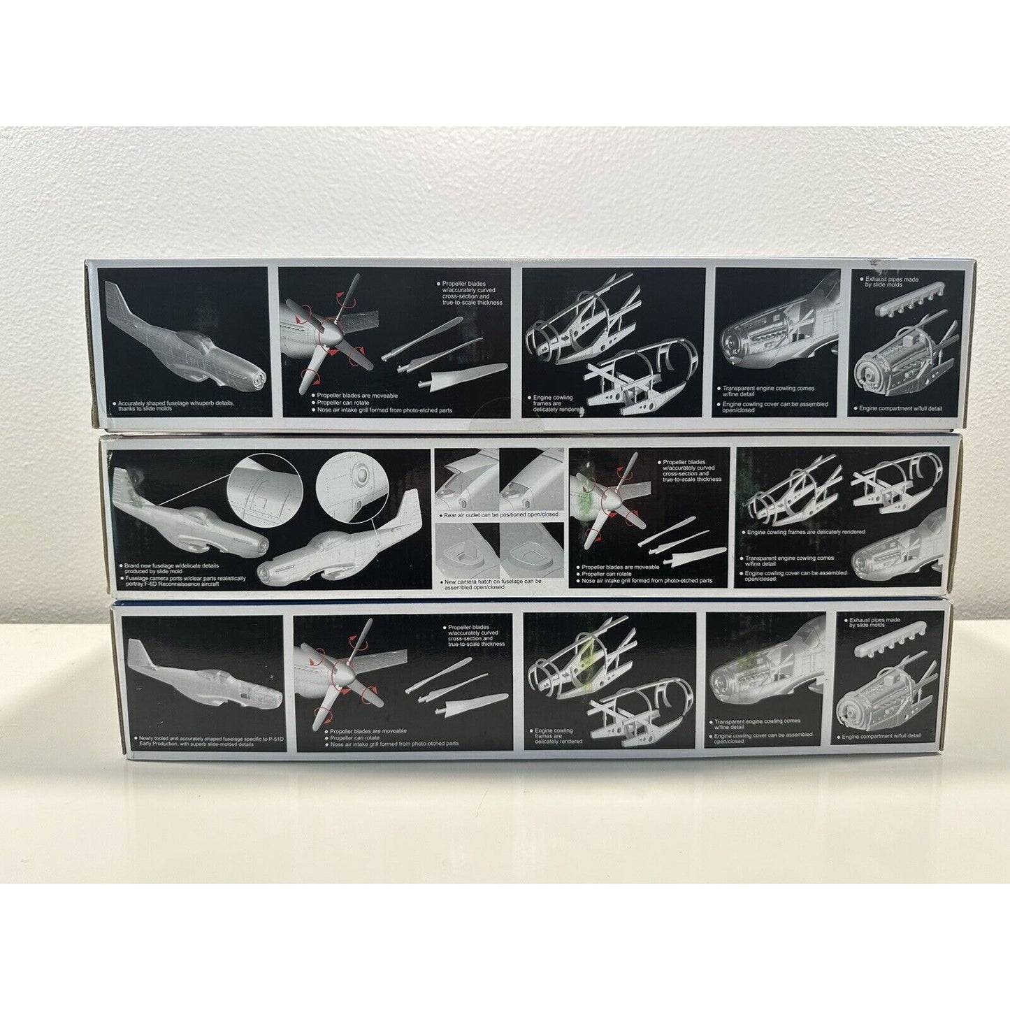 VINTAGE *NEW* DRAGON 1:32 Warbirds Series Mustang Set #3201, 3202, 3205 P-51DX2/F-6D