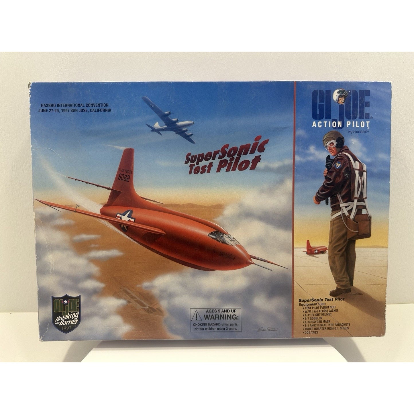 VINTAGE 1997 Hasbro GI Joe Convention Super Sonic Test Pilot