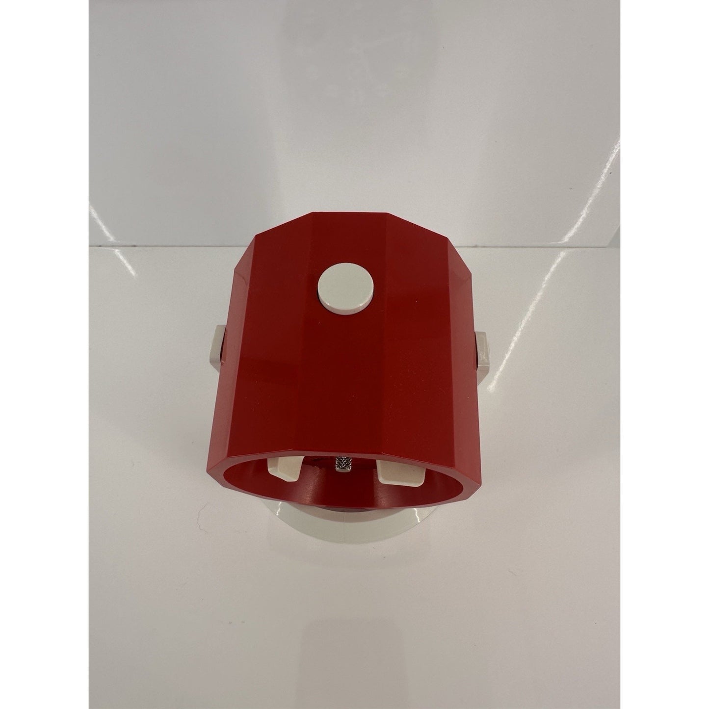 VINTAGE *NEW* 1980's Linden Retro Alarm Table Clock Red Germany