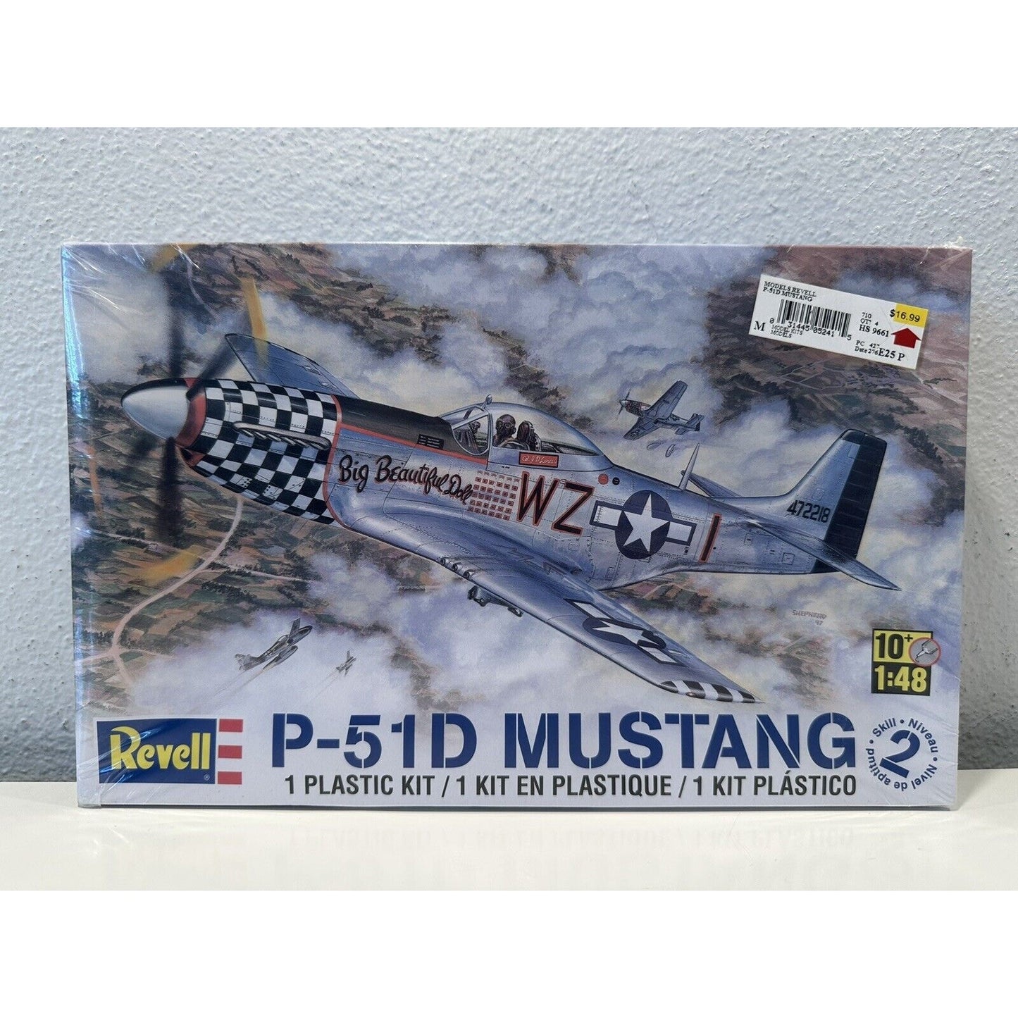 VINTAGE *NEW* Revell P-51D Mustang 85-5241 1998 1:48 Scale Model Kit Hobby Plane