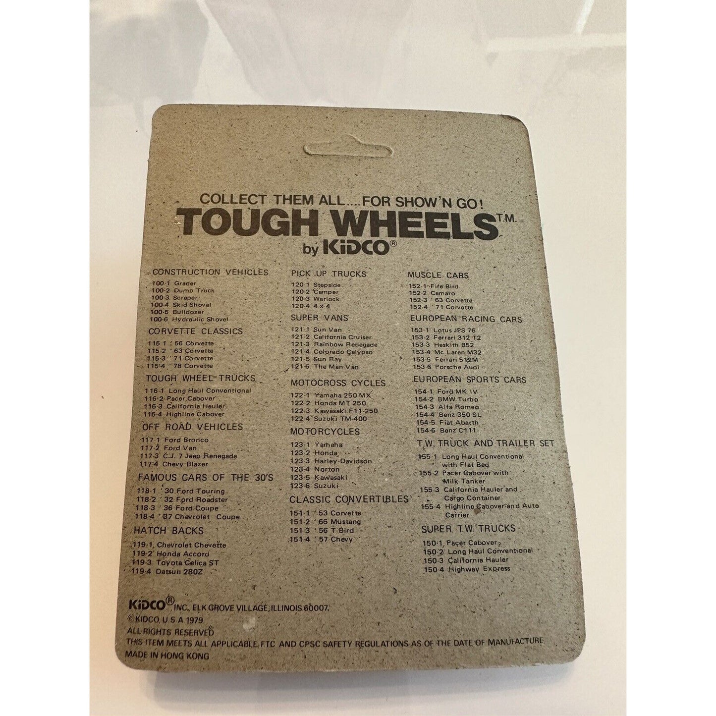 VINTAGE *NEW* Kidco Tough Wheels Formula 1 GT Racer Heskith B52 Yellow