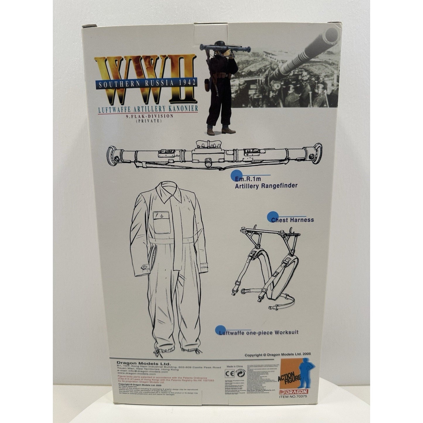VINTAGE *NEW* Dragon WWII "Konrad Holzer" Luftwaffe Artillery Russia Action Fig