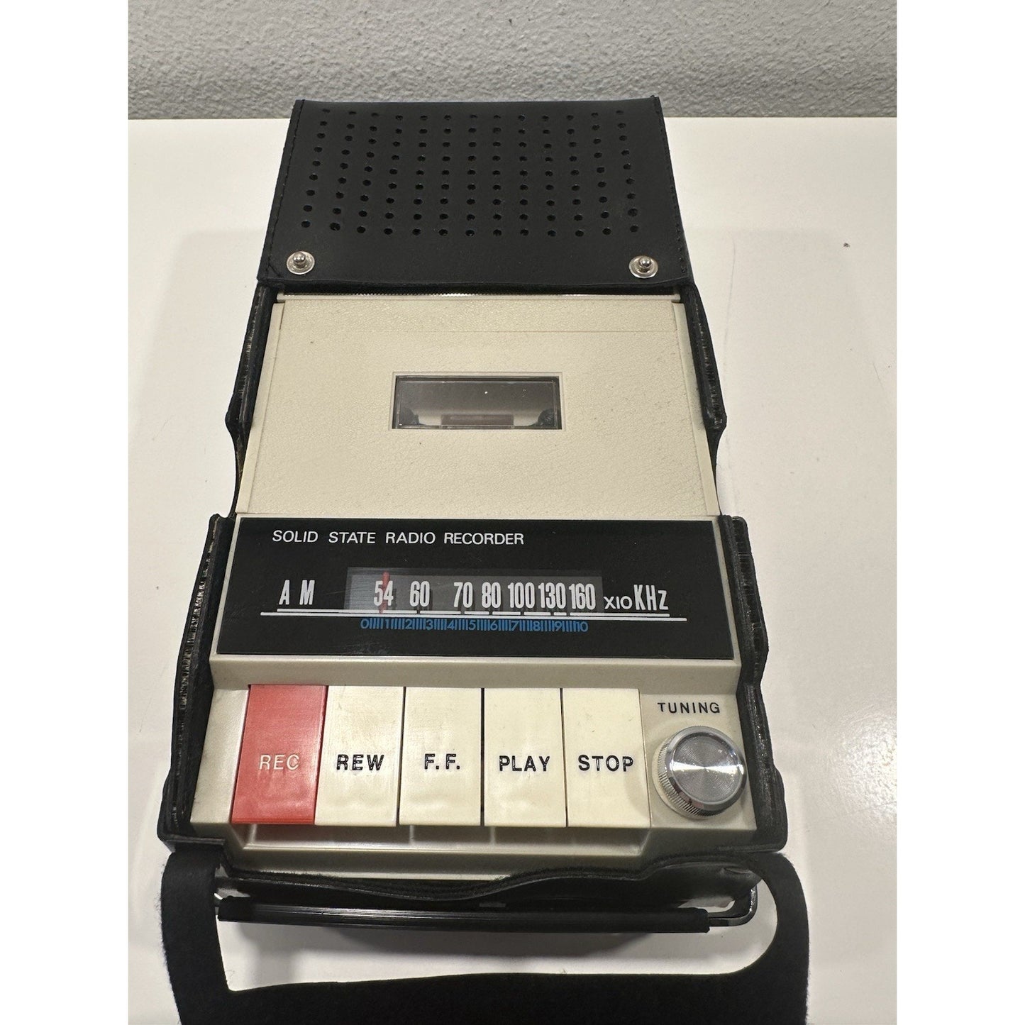 VINTAGE *NEW* 1960's Solid State TCT-601R AM Radio Cassette Recorder AC/DC Mic