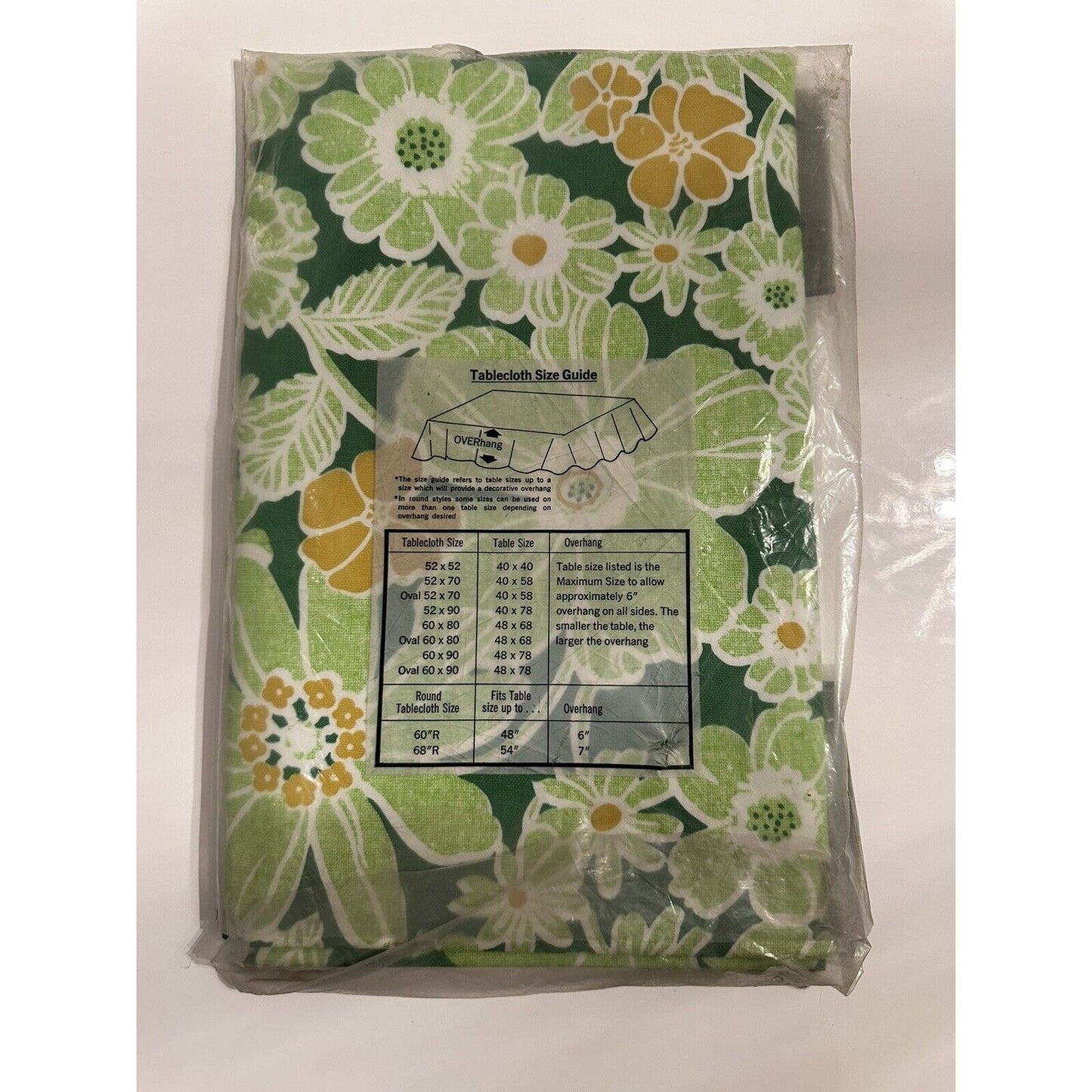 VINTAGE *NEW* Majestic Tablecloth 52"X52" Floral Permanent Press