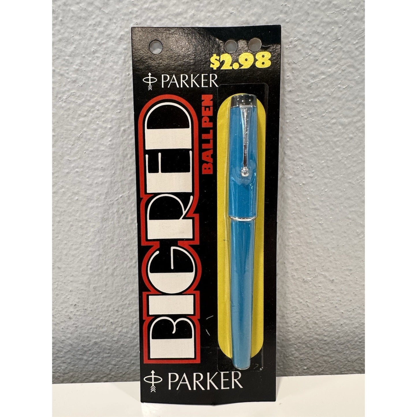 VINTAGE *NEW* 1970's Parker Big Red Ball Pen Sealed - Blue