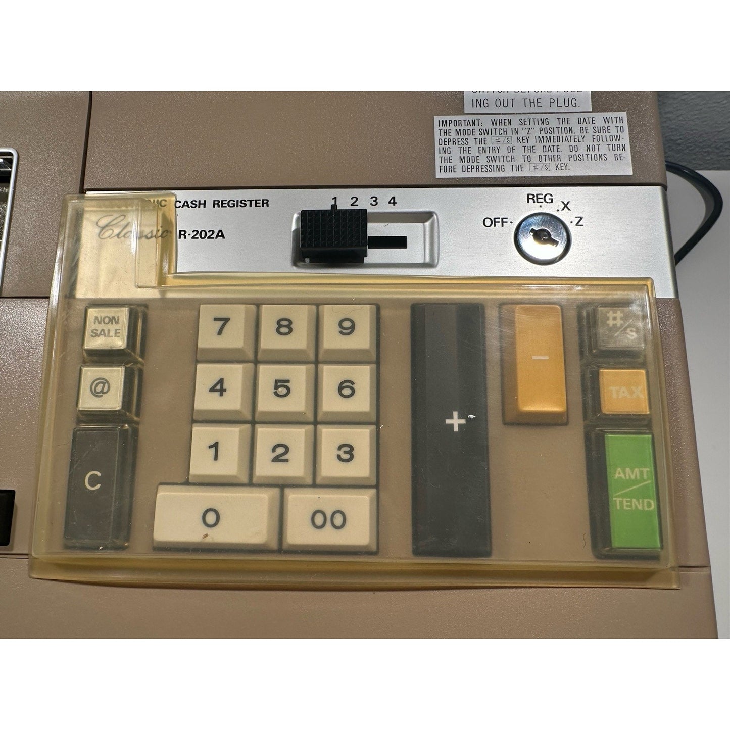 VINTAGE *NEW* Unitrex #R-202A Electronic Cash Register