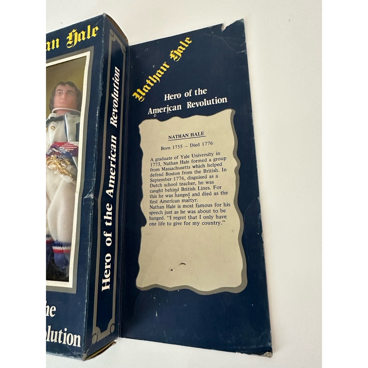 VINTAGE *NEW* 1970's Nathan Hale Hero of the American Revolution Doll Figure