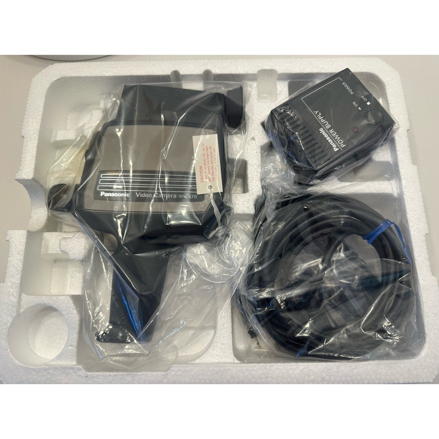 Vintage *NEW* 1980's Panasonic WV-470 B&W Video Camera + Power Supply
