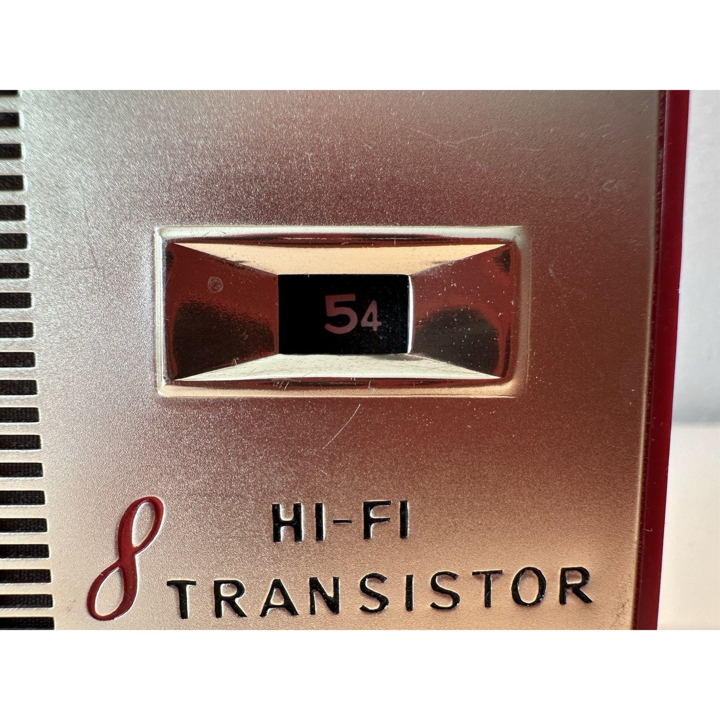 VINTAGE *NEW* Grand Prix Deluxe Hi-Fi Red Transistor AM Pocket Radio