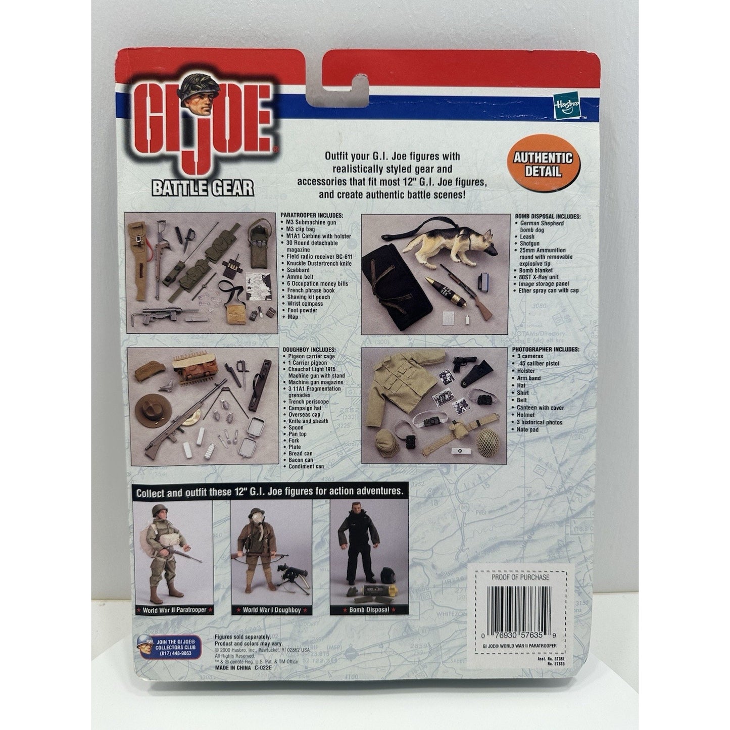 VINTAGE *NEW* 1998 GI Joe Battle Gear WWII Paratrooper Set