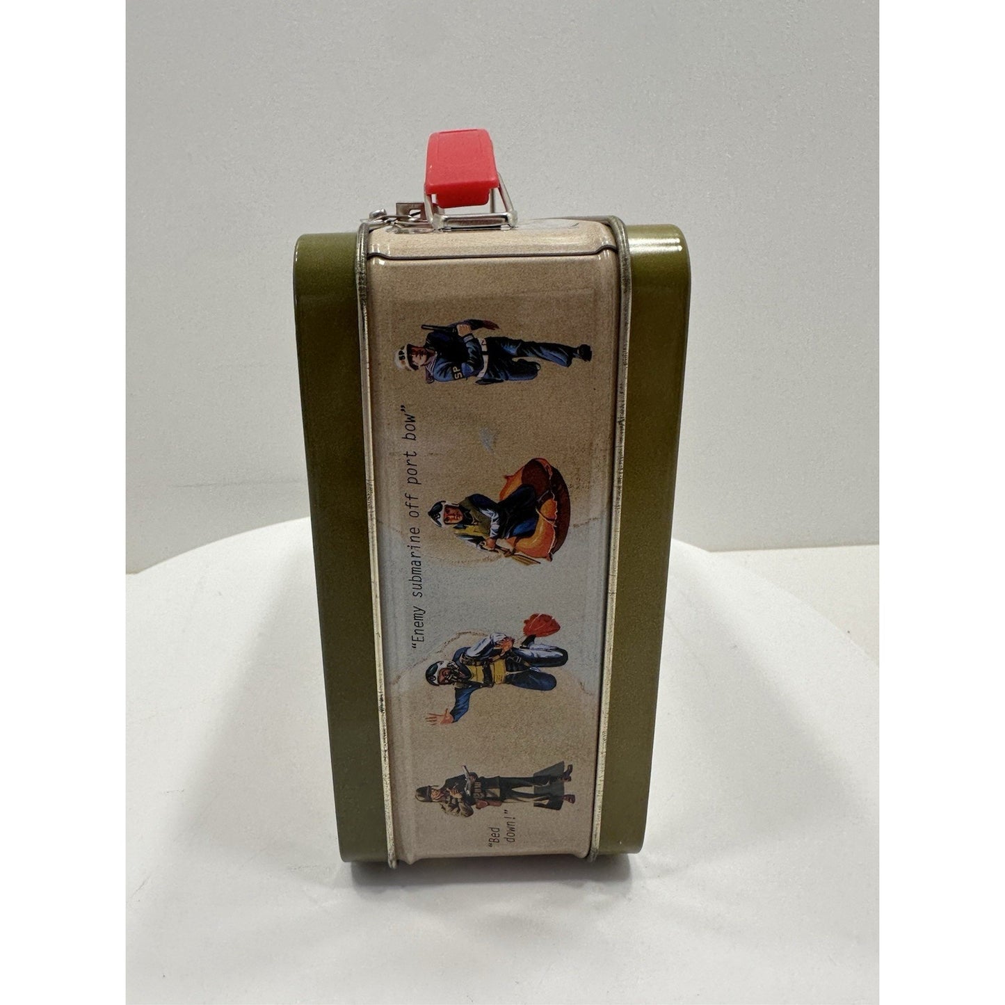 VINTAGE PRISTINE 1998 GI Joe Mini Lunch Box Action Soldier w/ Green Trim