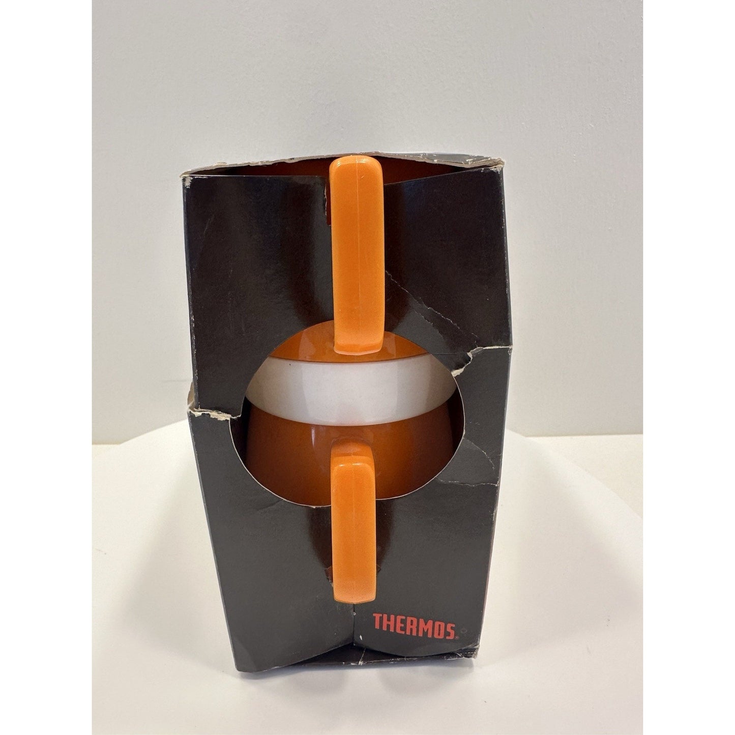 VINTAGE *NEW* 1970's CUPanions By Thermos Set of 4 8oz Cups in Orange
