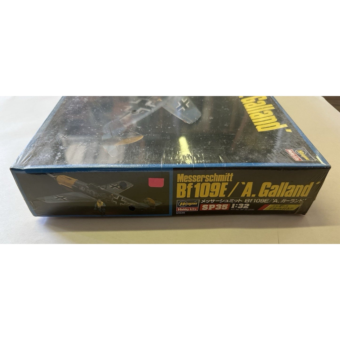 VINTAGE *NEW* Hasegawa Messerschmitt Bf109E A.Galland 51535 1/32 Model Kit