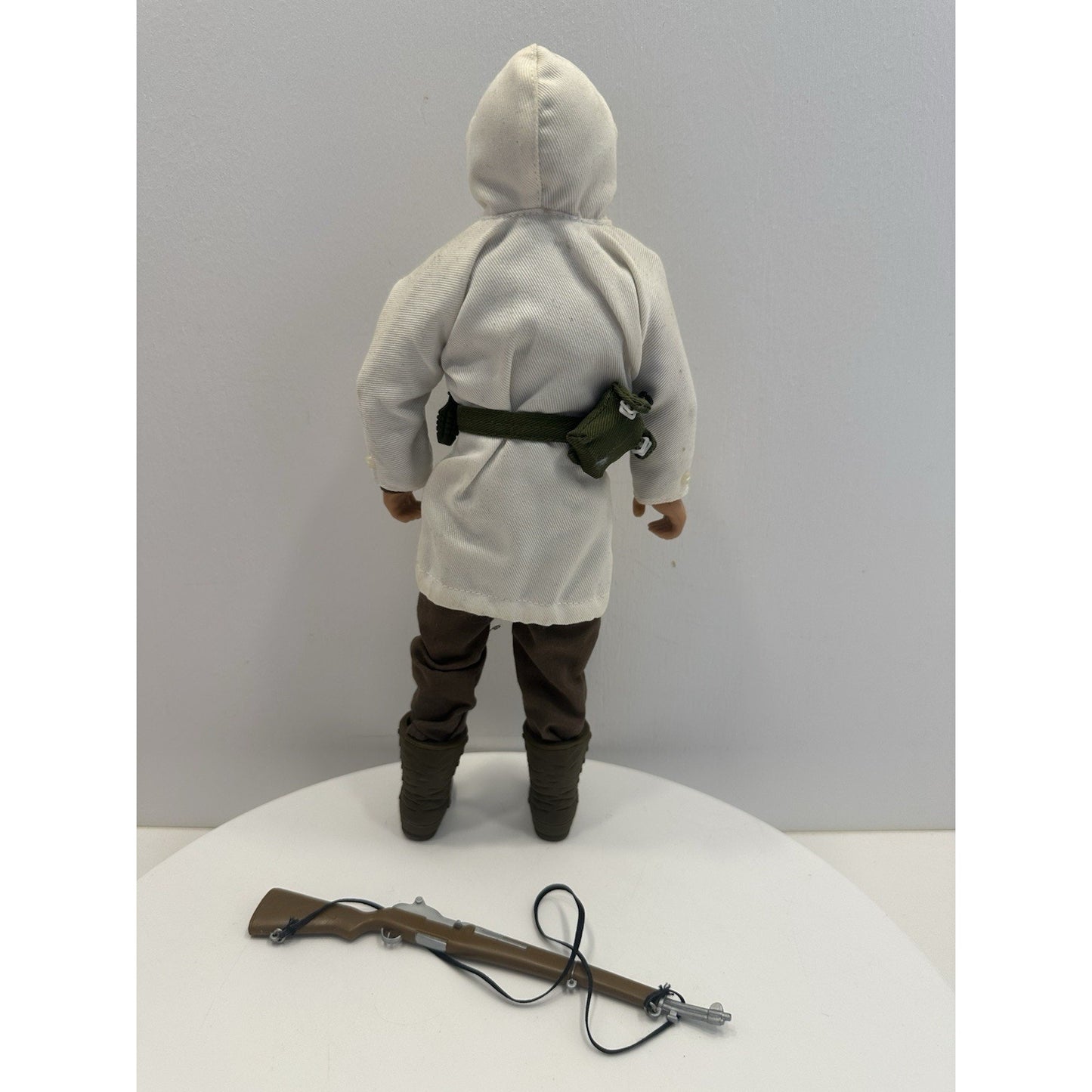 VINTAGE GI Joe White Hooded Coat w/Grenades Action Figure