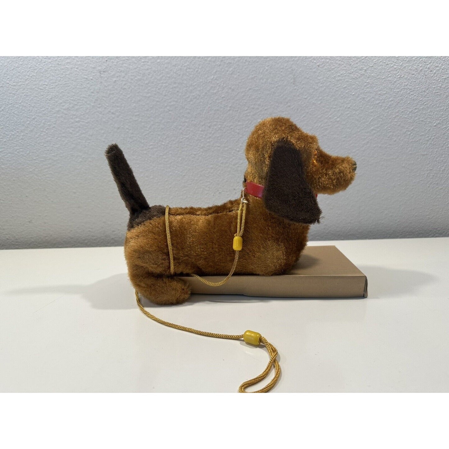 VINTAGE *NEW* Dachshund Leashed Walking Barking Collared Dog