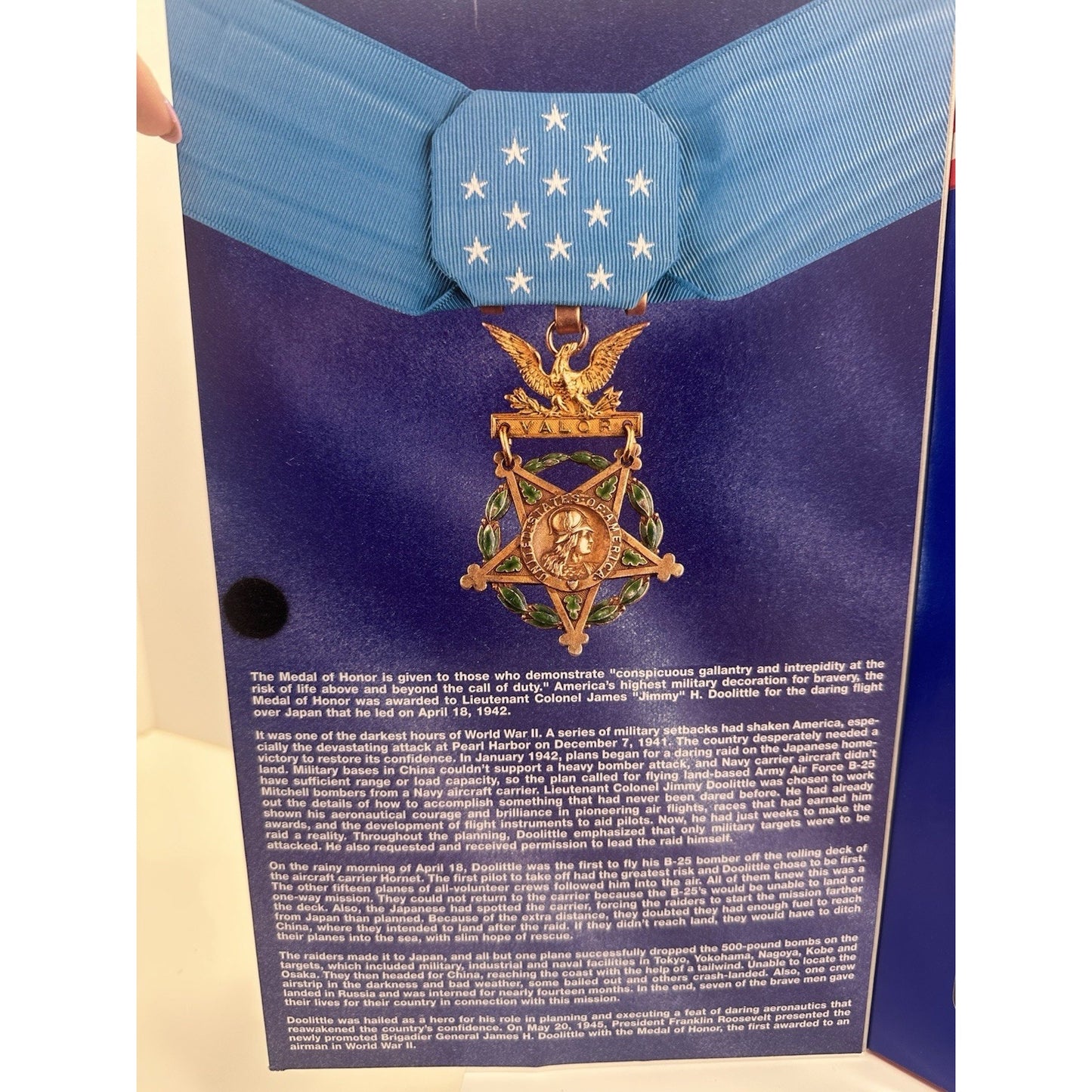 VINTAGE 2001 GI Joe Jimmy Doolittle Medal of Honor Recipient 12" Action Figure