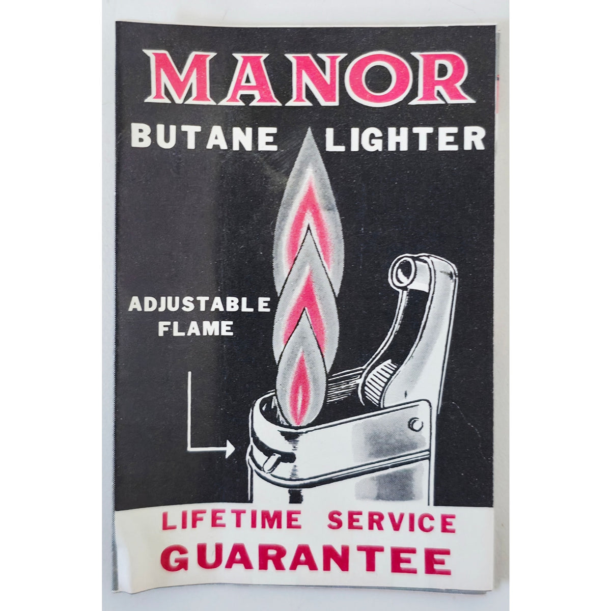 VINTAGE *NEW* 1960's Manor Gold Butane Lighter Japan