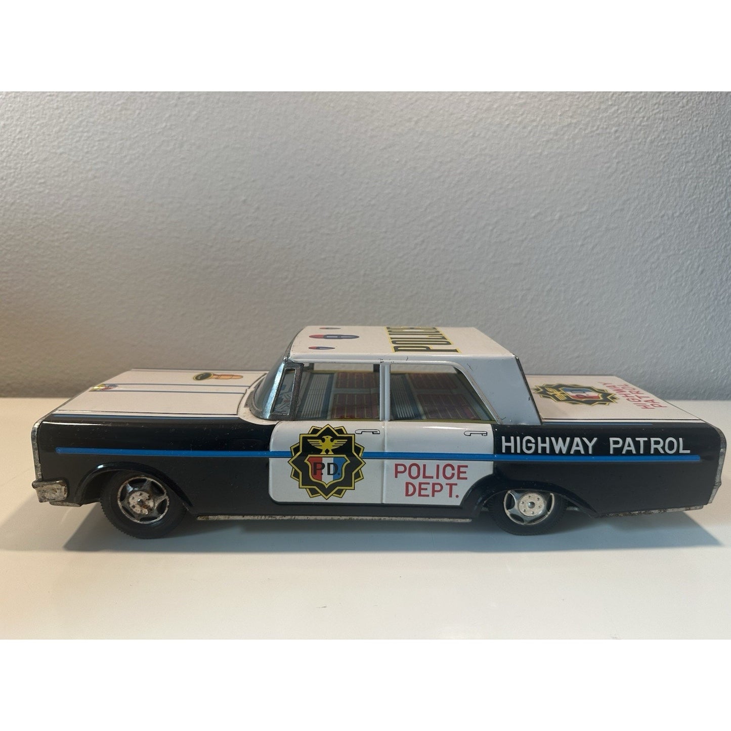 VINTAGE *NEW* 1960's Highway Patrol Police Dept Die-Cast Toy Car