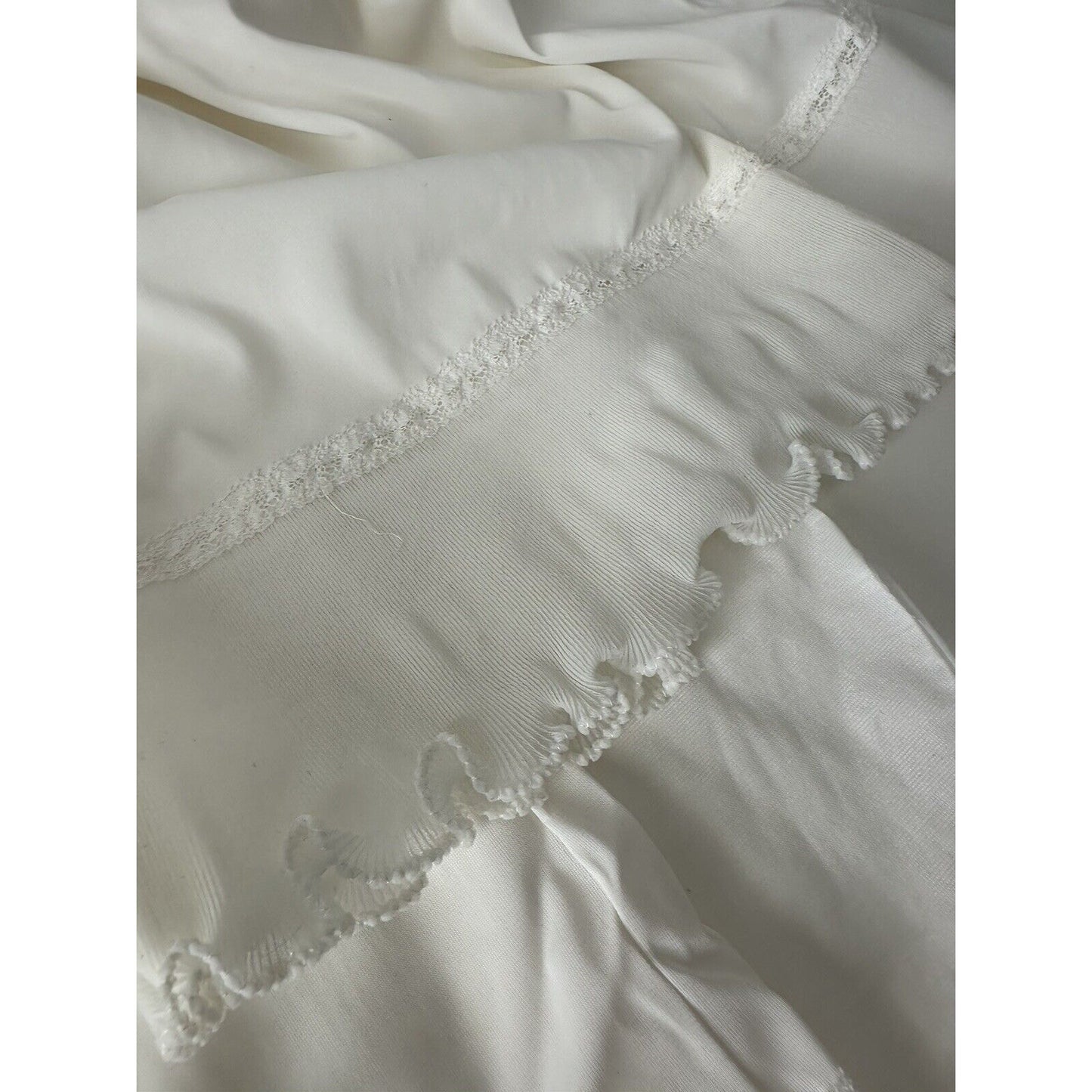 VINTAGE *NEW* Kayser Women's Slip/Petticoat Small White Nylon Set=4