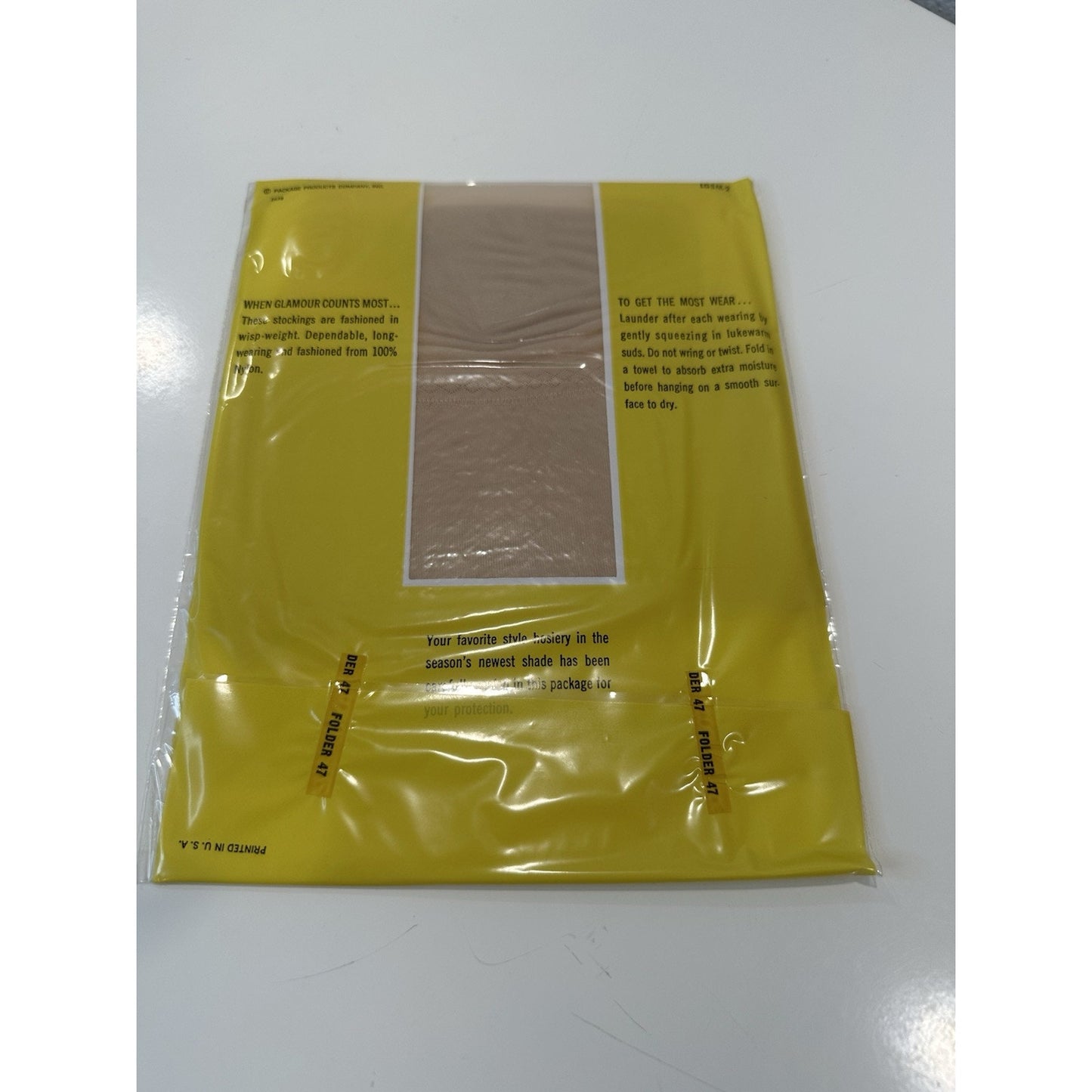 VINTAGE *NEW* Packaged Hosiery-Seamless-Off White-6 pair-Sz8.5M