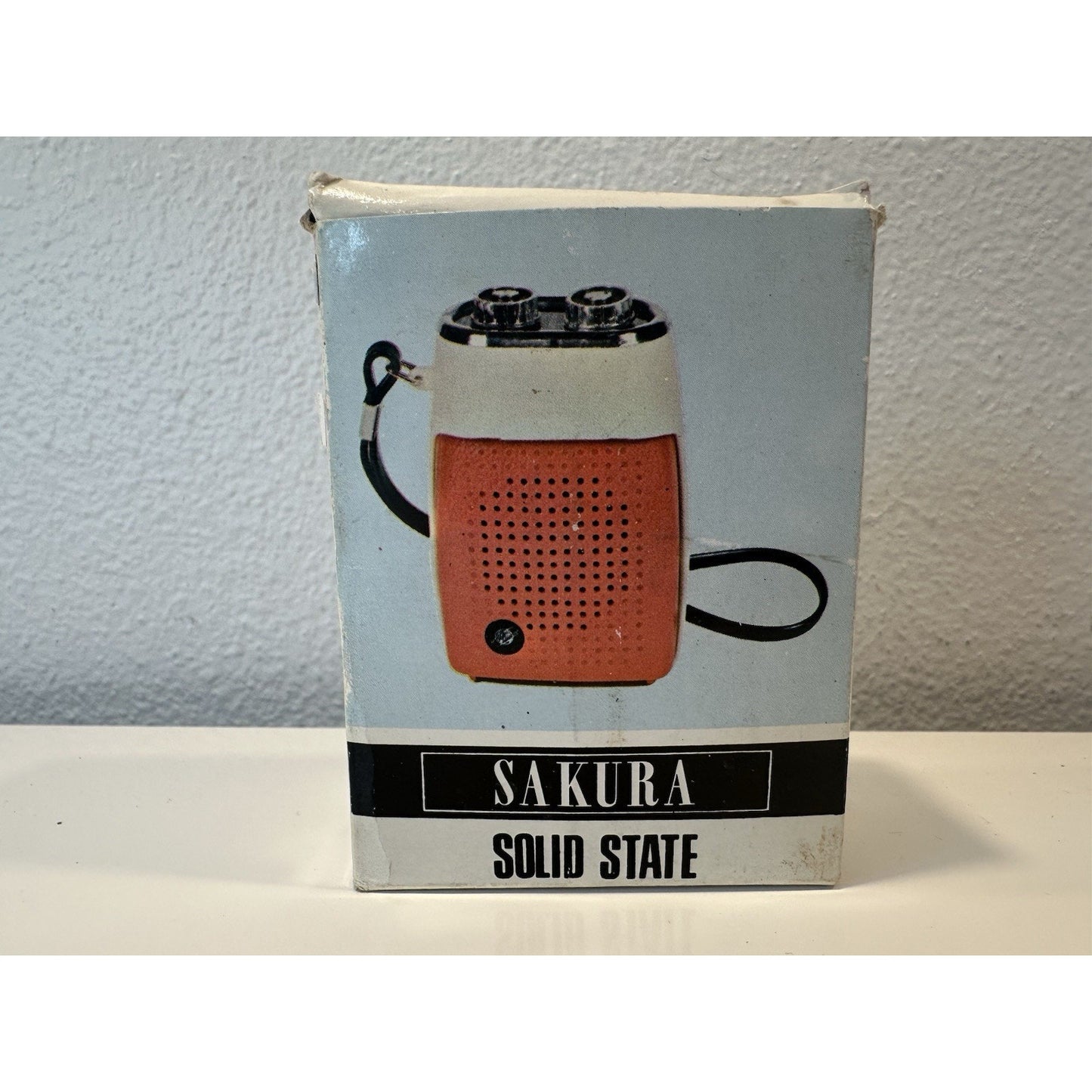 VINTAGE *NEW* Sakura MEC-163 Purple/Black Solid State Micro Transistor Radio