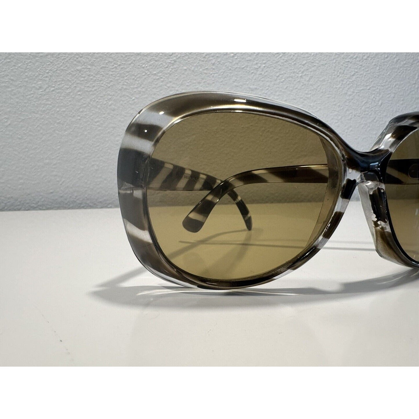 VINTAGE *NEW* Striped Tortoise Chic Sunglasses Movie Prop