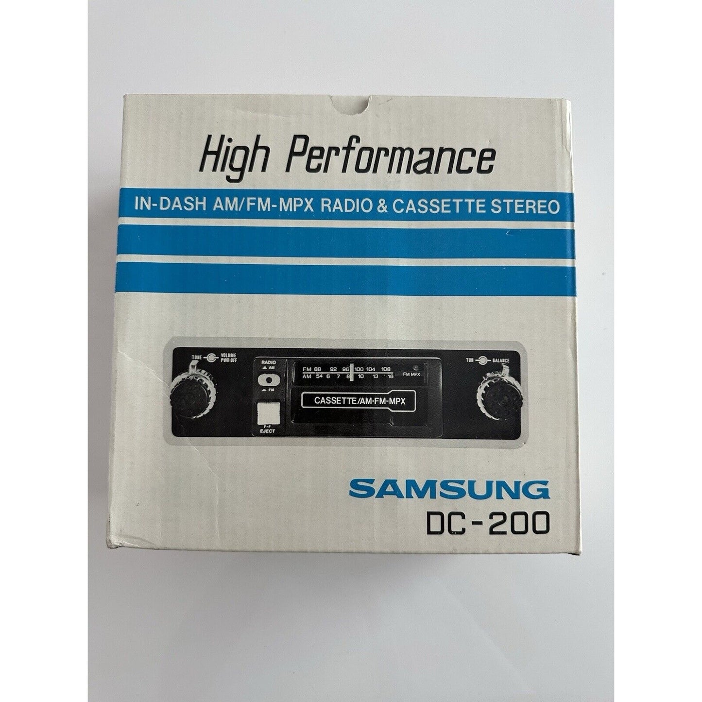 VINTAGE *NEW* Samsung DC-200 IN-DASH AM/FM MPS Cassette Car Stereo