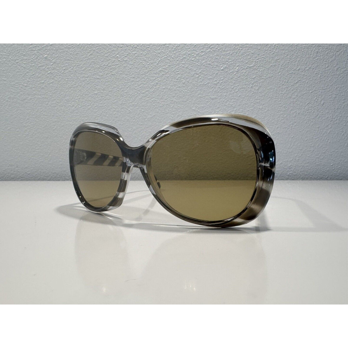 VINTAGE *NEW* Striped Tortoise Chic Sunglasses Movie Prop