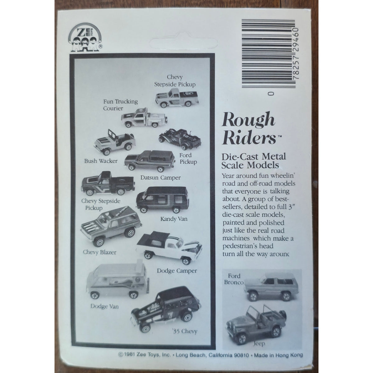 VINTAGE *NEW* 1981 Rough Riders Purple Ford Pickup Metal Scale Die Cast Toy Truck