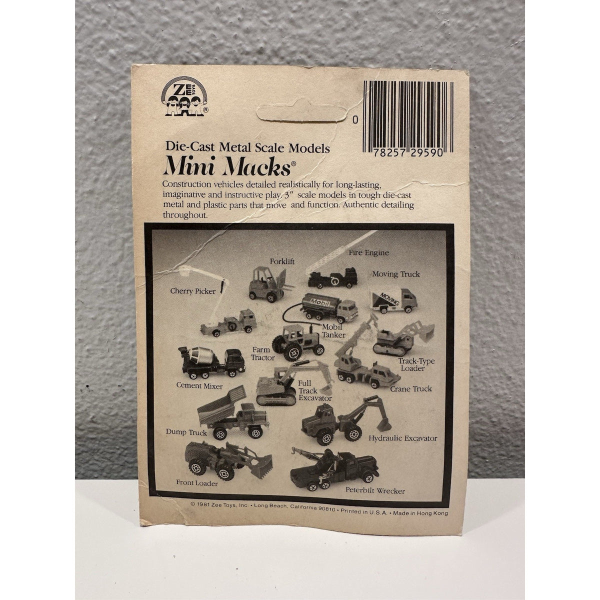 VINTAGE *NEW* 1981 Zee Mini Macks Die Cast Metal Green Dump Truck