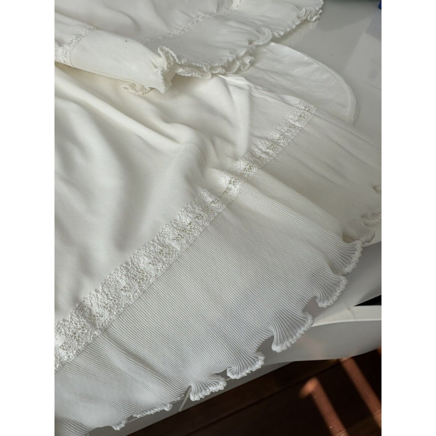 VINTAGE *NEW* Kayser Women's Slip/Petticoat Small White Nylon Set=4