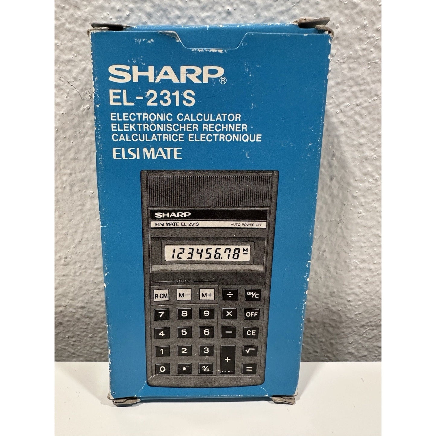 VINTAGE *NEW* 80's Sharp Elsi Mate EL-231S Electronic Calculator JAPAN