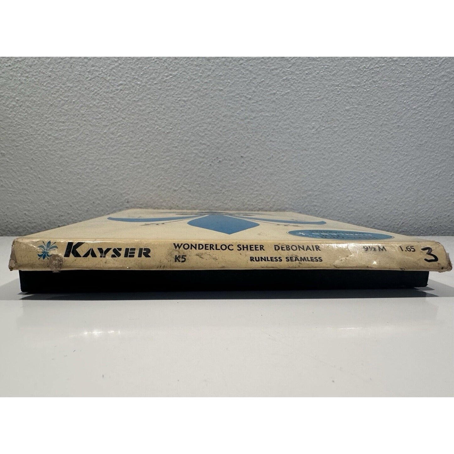VINTAGE *NEW* Kayser Hosiery-Wonderloc KneeHigh-Debonair-Seamless-Sz9.5M X 3