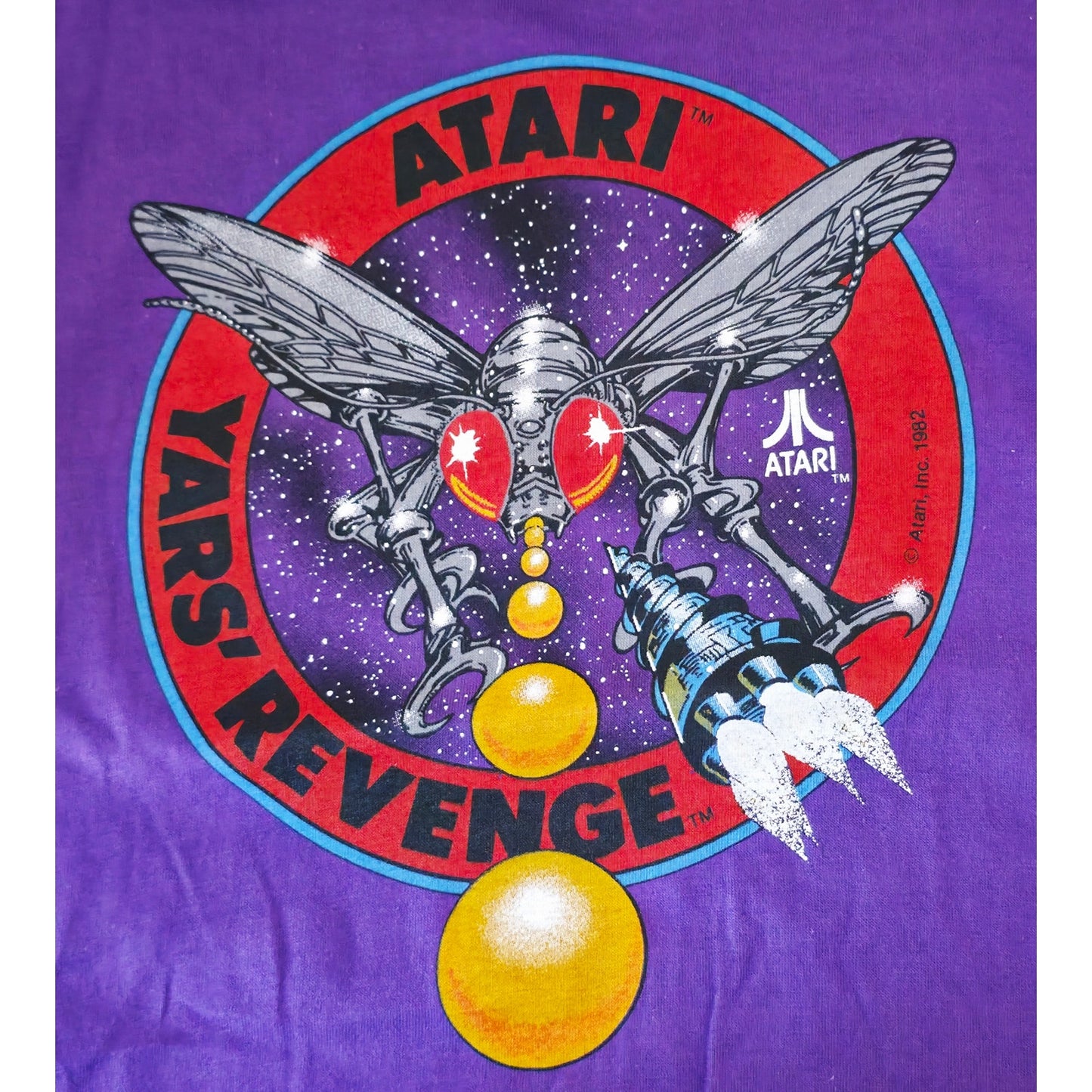 Vintage NEW 1980's Atari 'Yars Revenge' Dealer Promo T-Shirt Kids L (14-16)