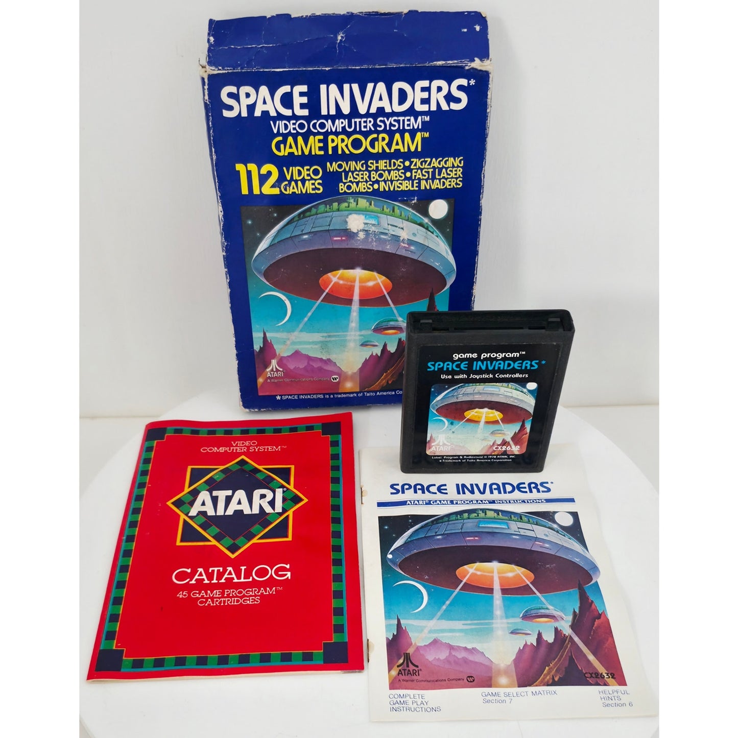 Atari 1979 Space Invaders Game NOS Open Box with Wear Unsold Dealer Stock
