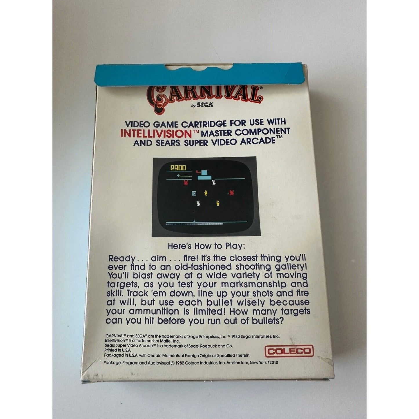 VINTAGE *NEW* Intellivision Carnival SEGA Video Game Sealed