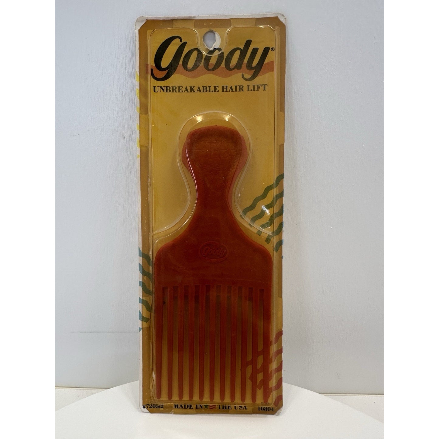 VINTAGE *NEW* 1980's Goody Red Unbreakable Hair Lift Comb 10804 | Movie