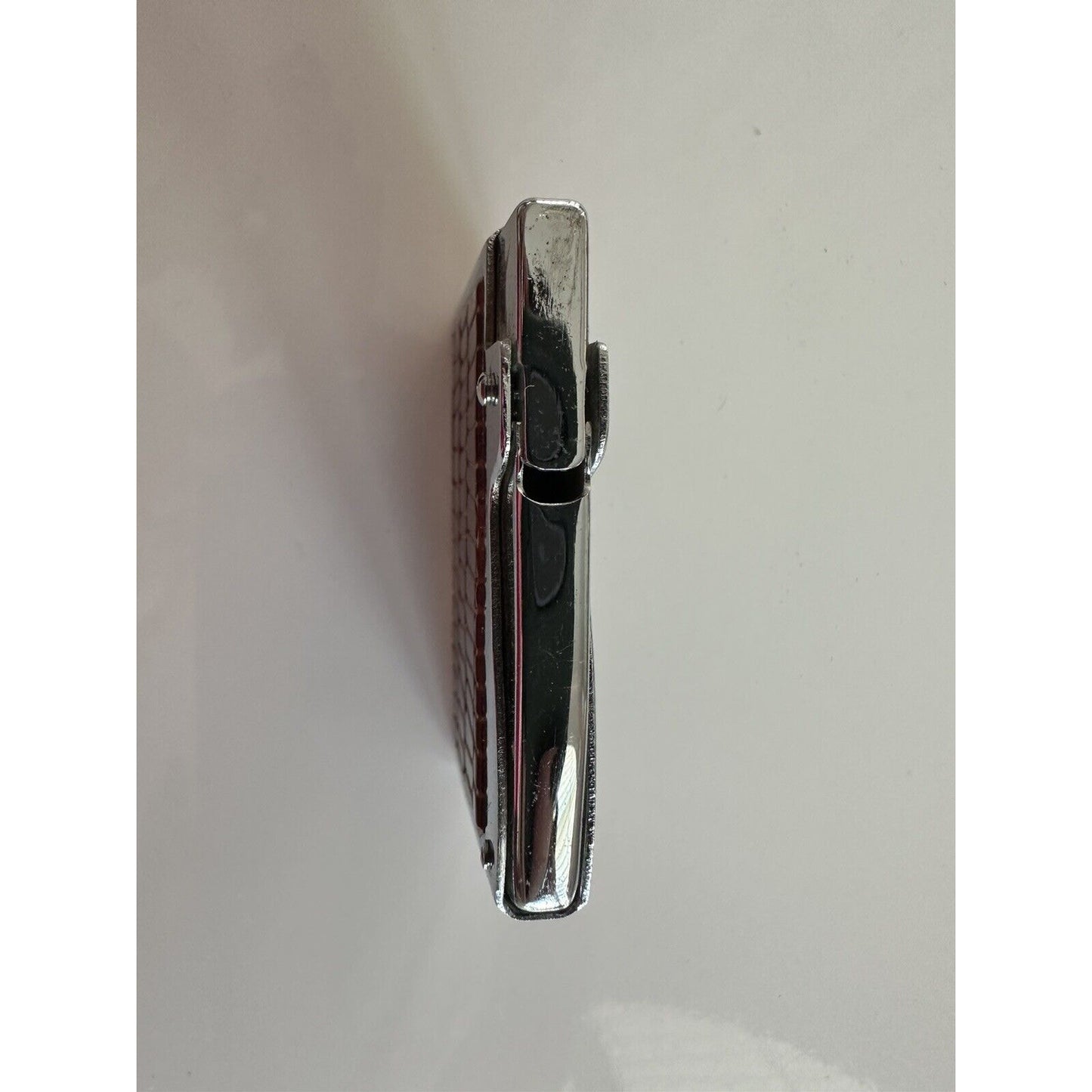 VINTAGE *NEW* 1950's Unique Brown Snake Skin Lighter Japan