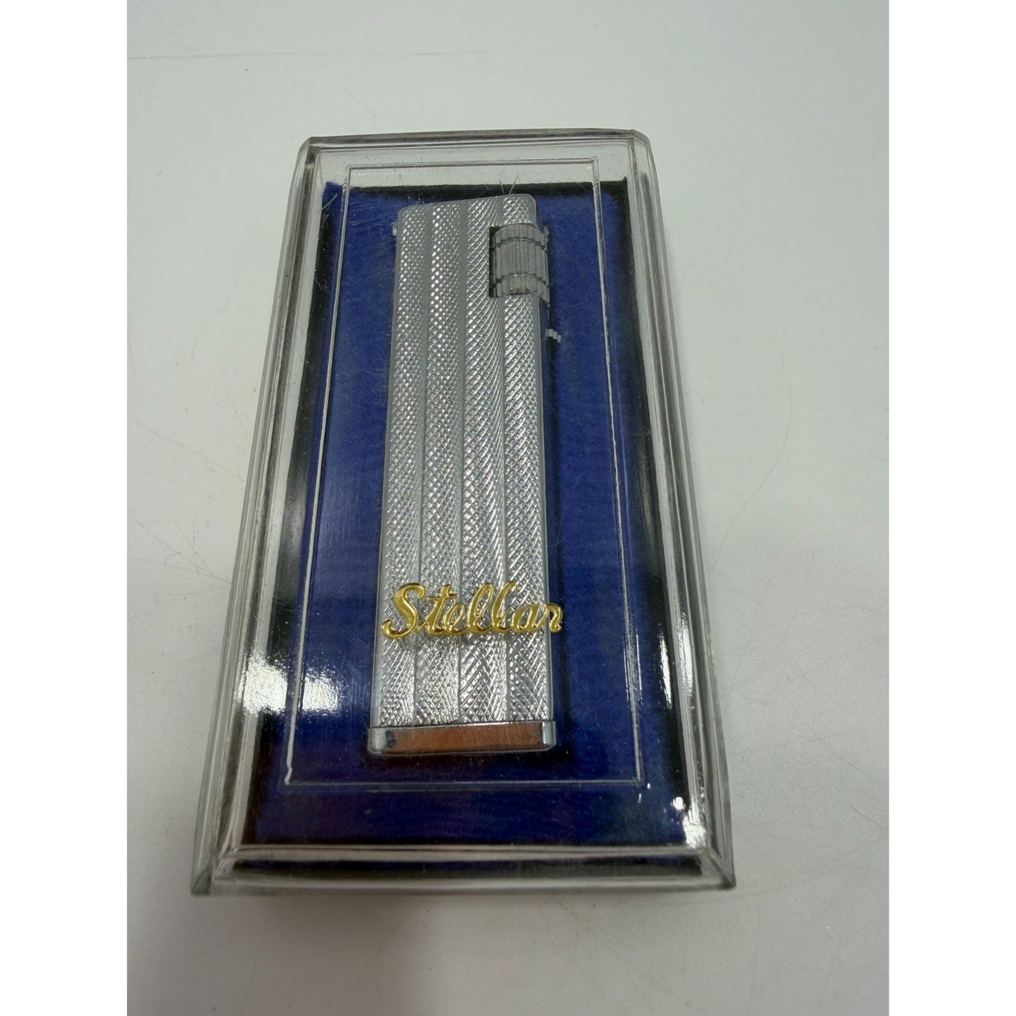VINTAGE *NEW* 1950's Stellar Silver Textured Super Lighter