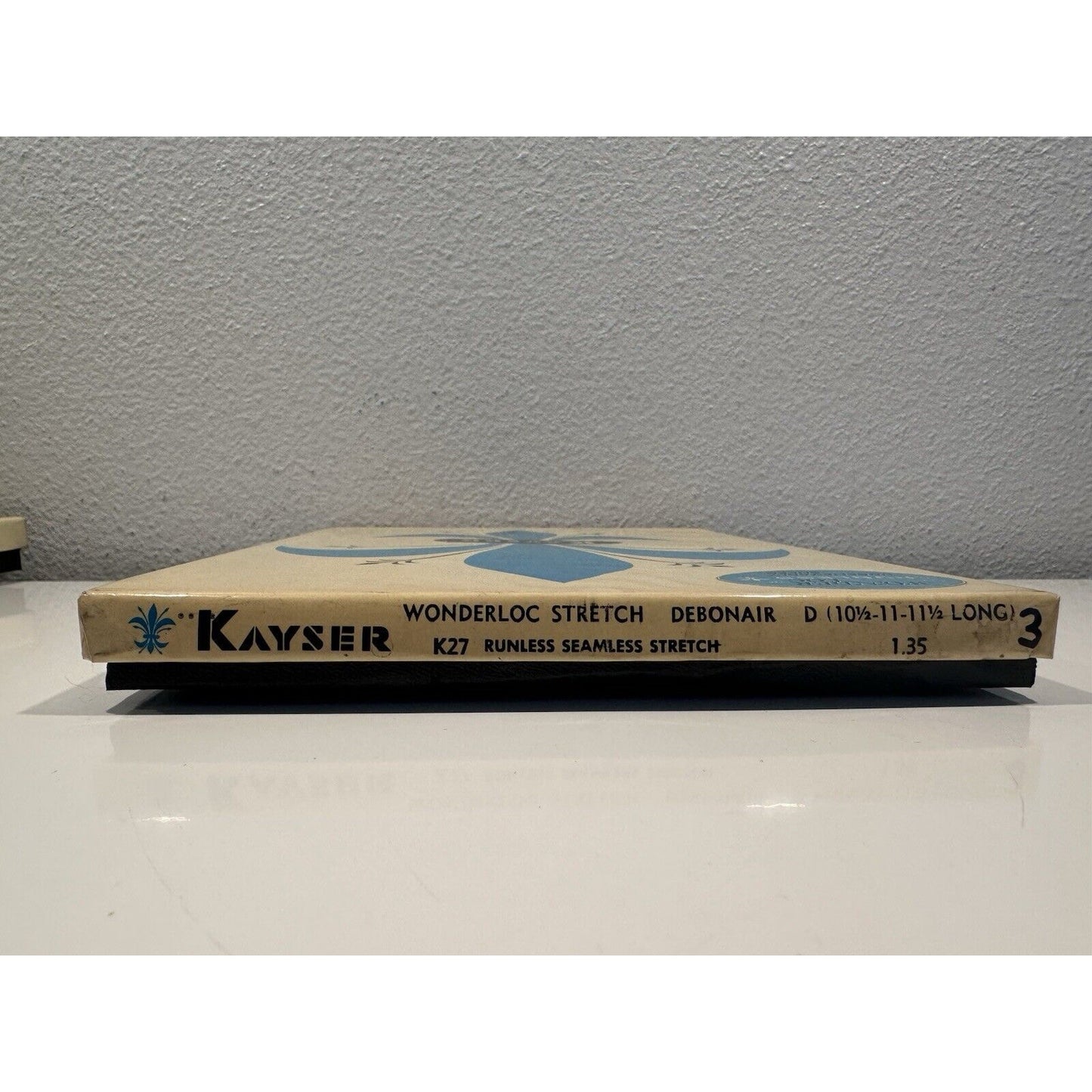 VINTAGE *NEW* Kayser Hosiery-Wonderloc Stretch-Debonair-Seamless-10.5-11.5L D X 3