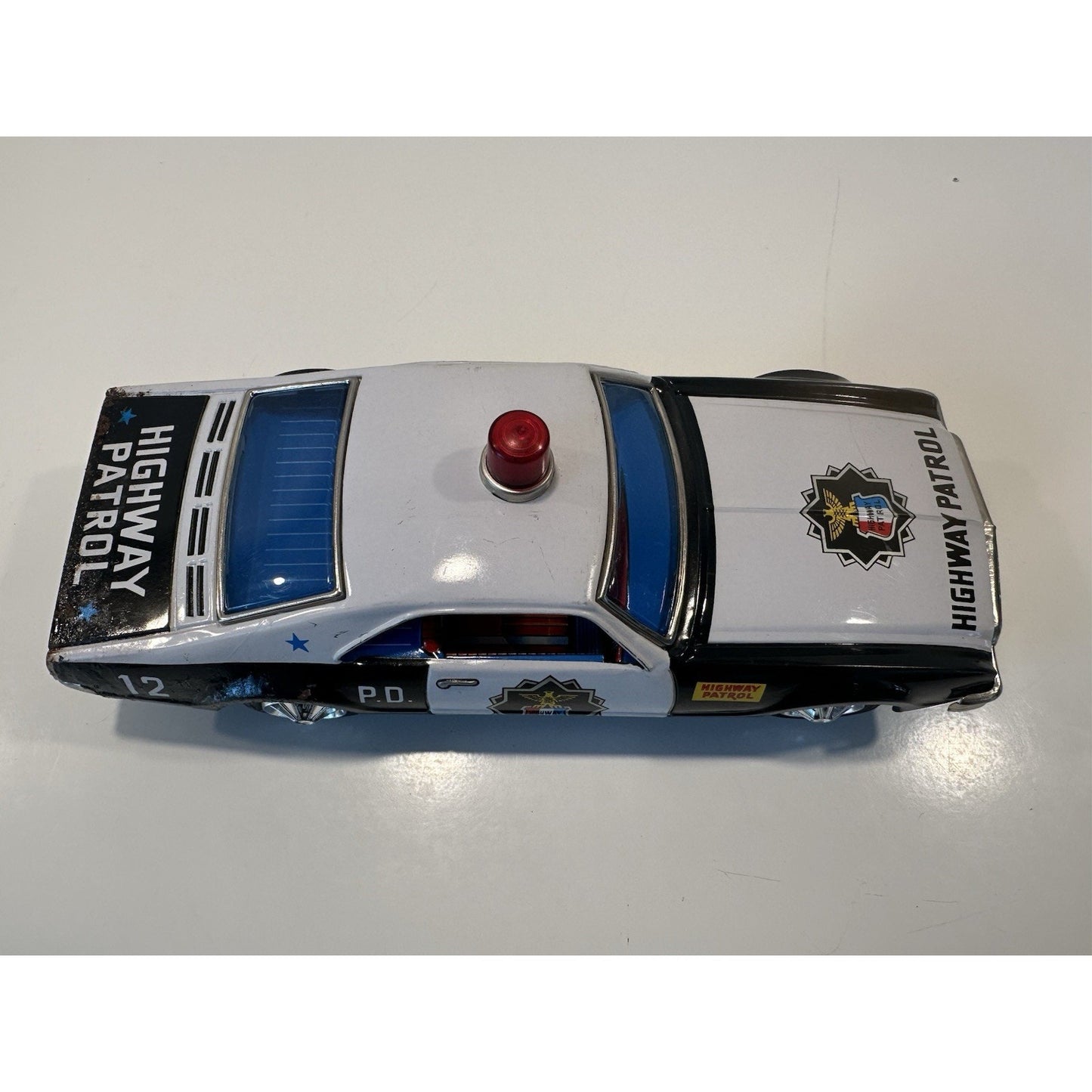 VINTAGE *NEW* 1970's Highway Patrol P.D. 12 Battery Operated Die-Cast Toy Car