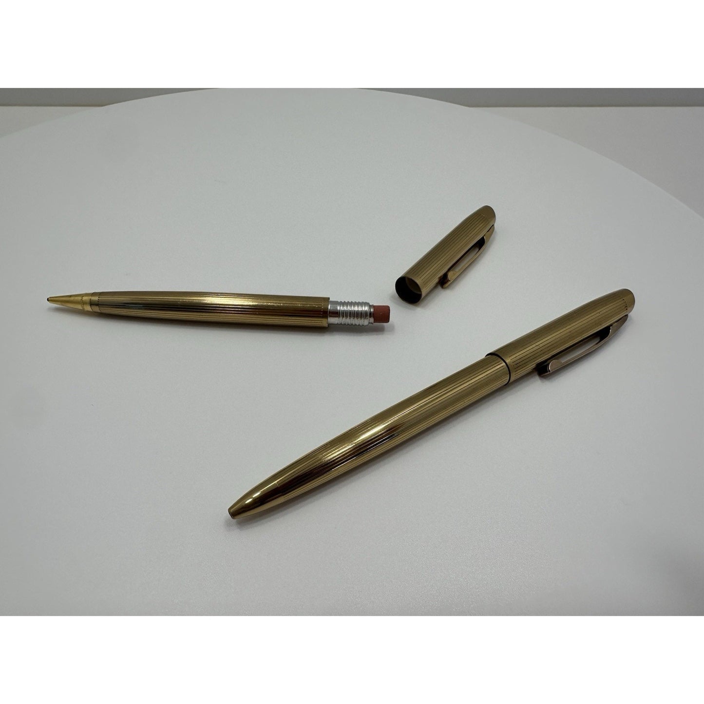 VINTAGE *NEW* Stratford Gold Pen & Pencil Set Ballpoint & Mechanical in Case