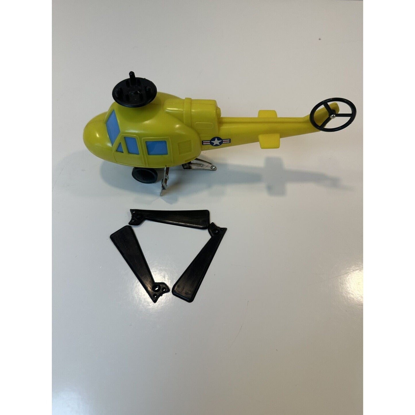 VINTAGE *NEW* 1960's Wind up Helicopter Plastic Toy Hong Kong